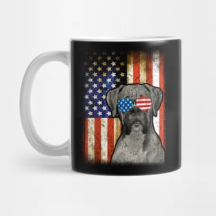 Boxer Dog 4th Of July American Flag Patriotic Gift Mug